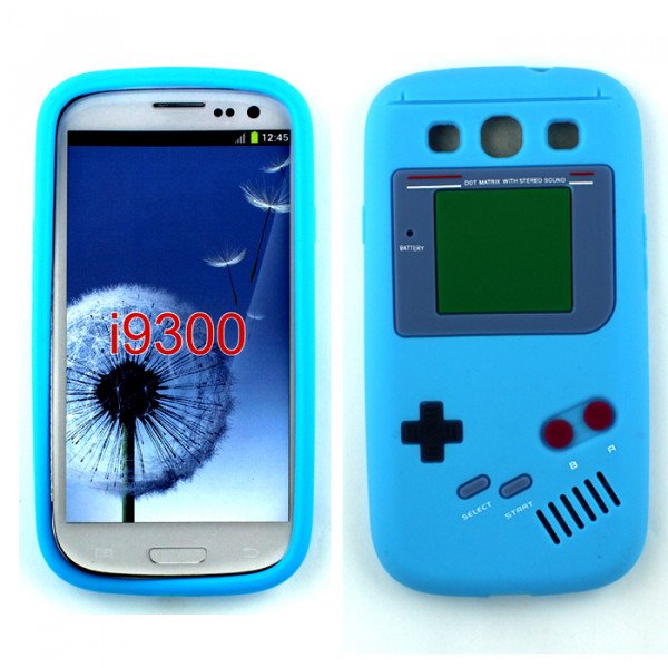 Wholesale Samsung Galaxy S3 / i9300 3D Gameboy Case (Sky Blue)